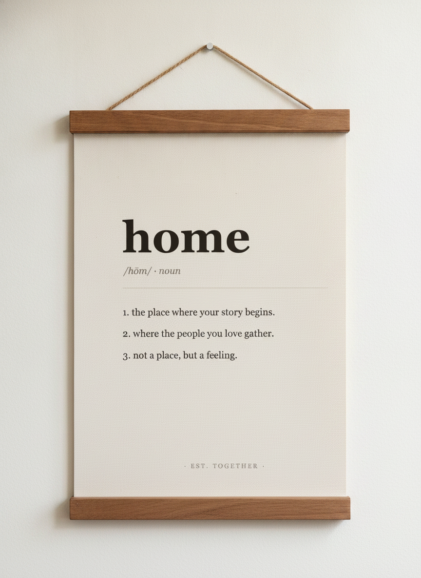 More Good Days Ahead canvas hanging sign