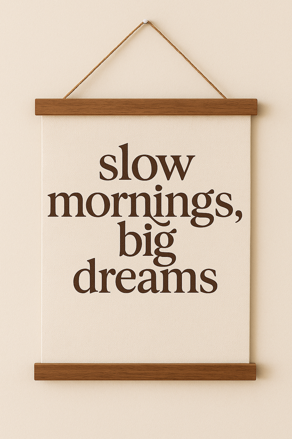 More Good Days Ahead canvas hanging sign