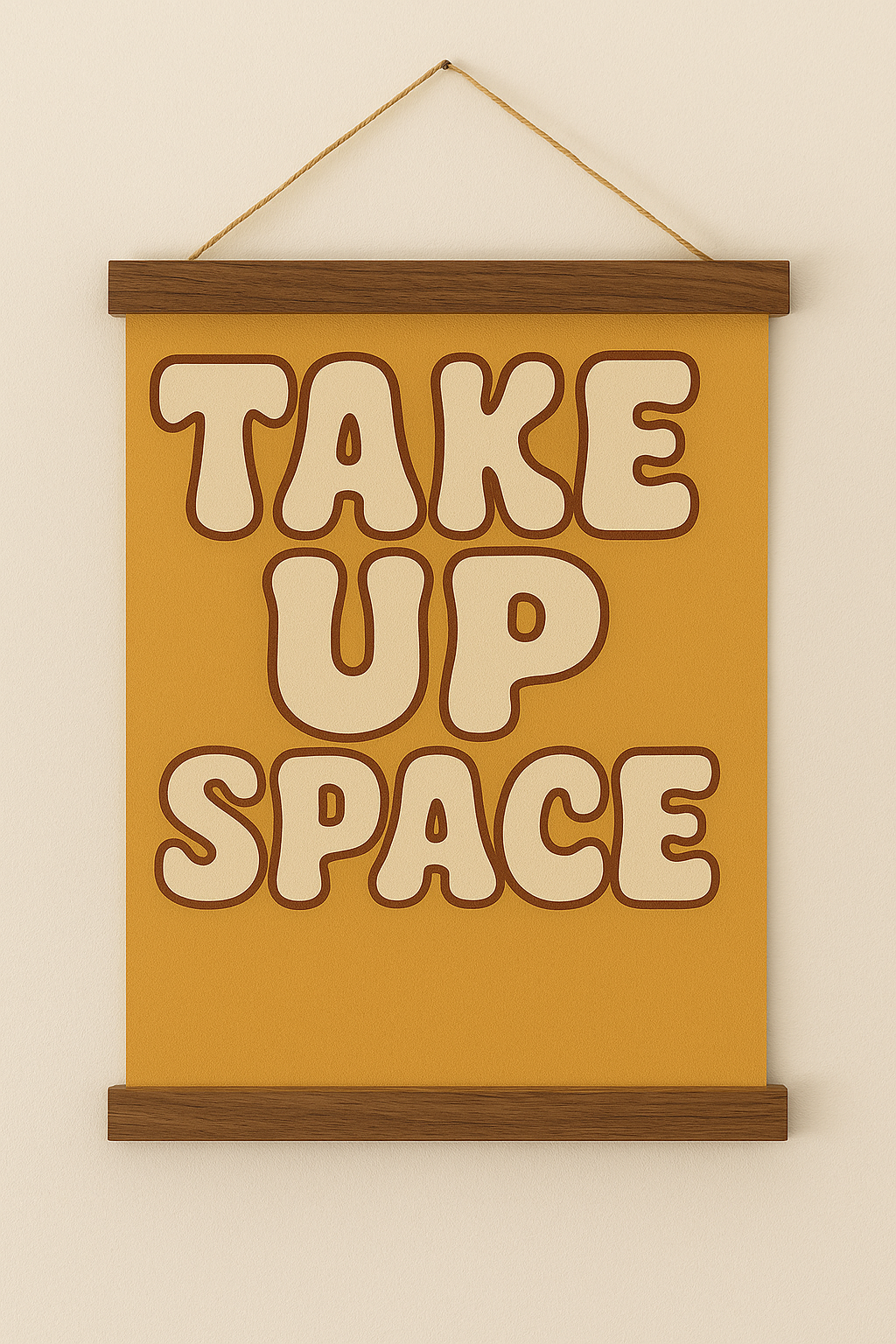 More Good Days Ahead canvas hanging sign